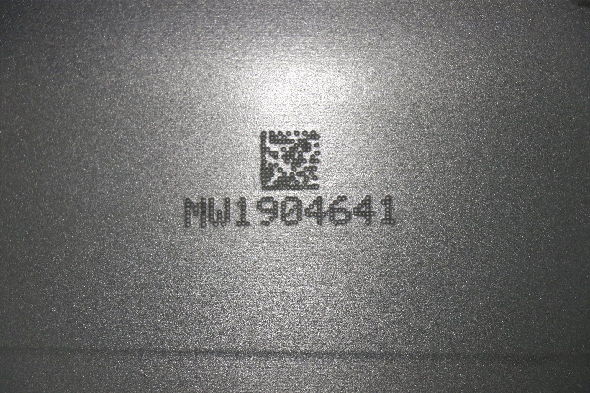 Markierung einer Felge mit Rückverfolgbarkeitscode