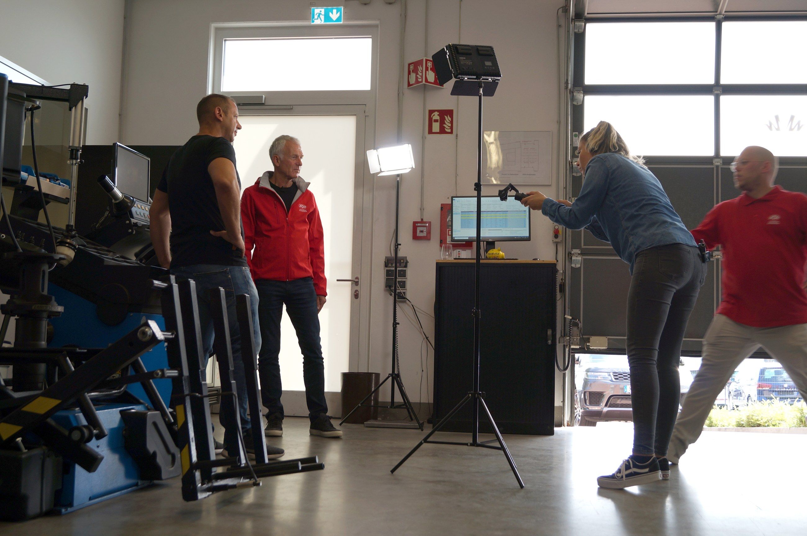 Fernsehdreh in der Werkstatt von Mainhattan-Wheels in Dietzenbach