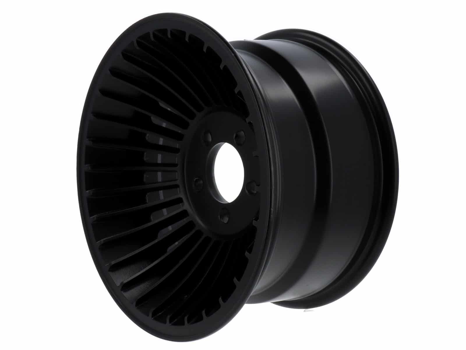 Vorher: Western Wheels, 15 Zoll: von Schwarz Matt zu Schwarz Glanz, glanzgedreht